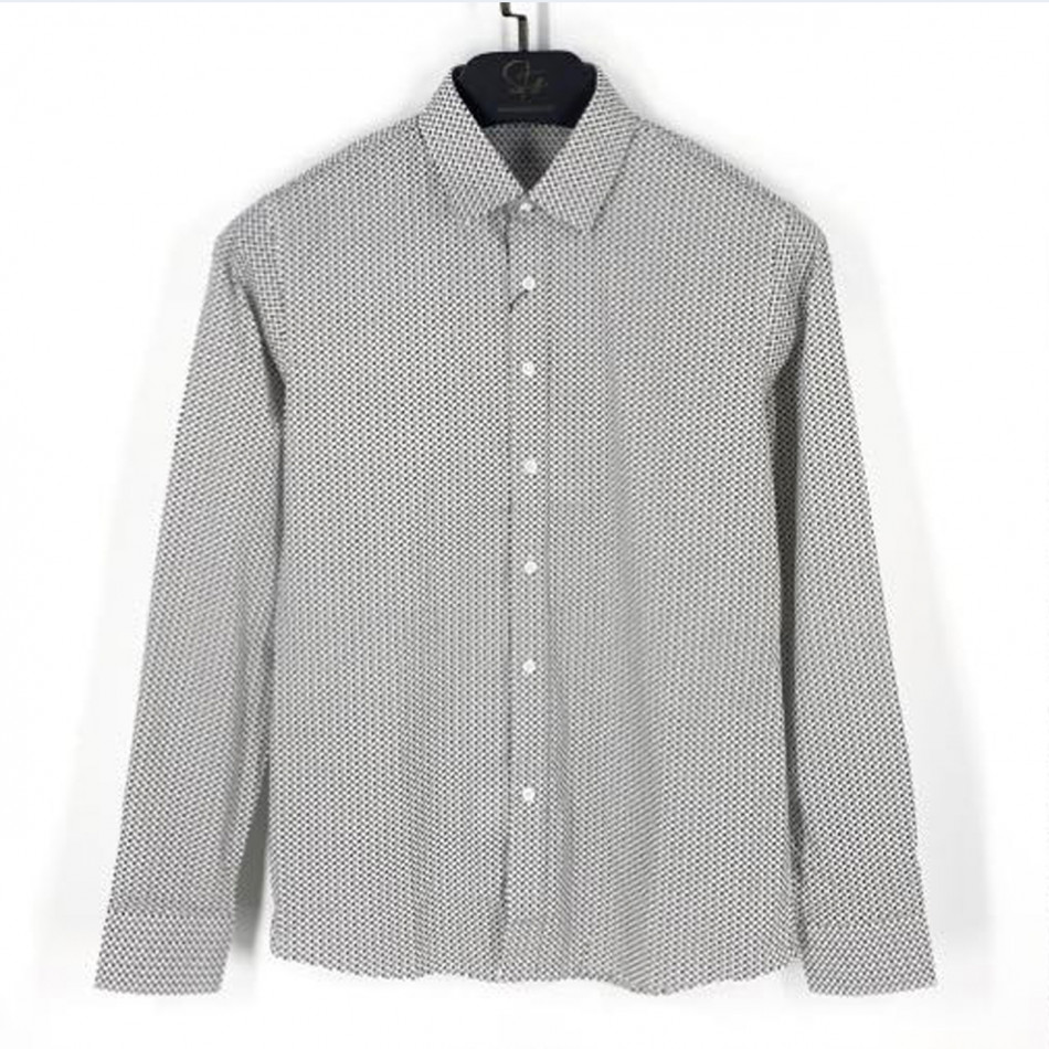 Ανδρικό λευκό πουκάμισο Leeyo 95176