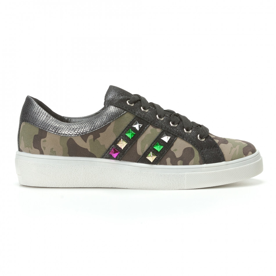 Γυναικεία καμουφλαζ sneakers Super Women
