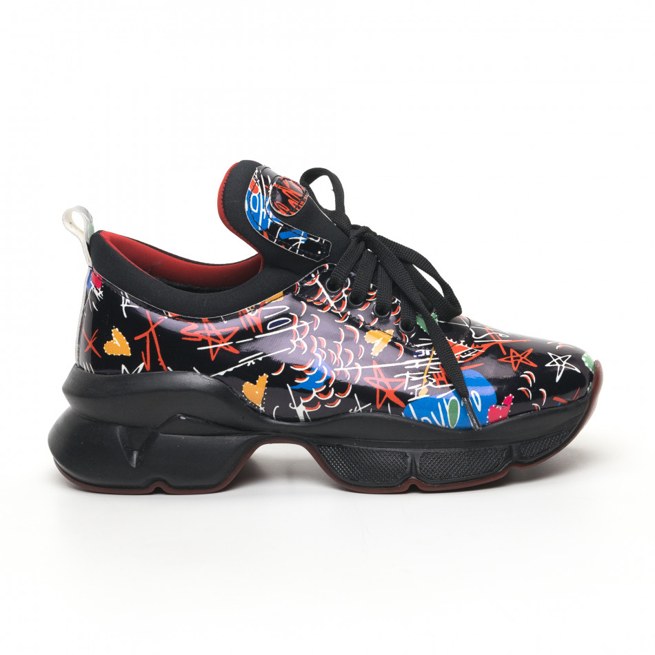 Γυναικεία μαύρα sneakers Bodrum