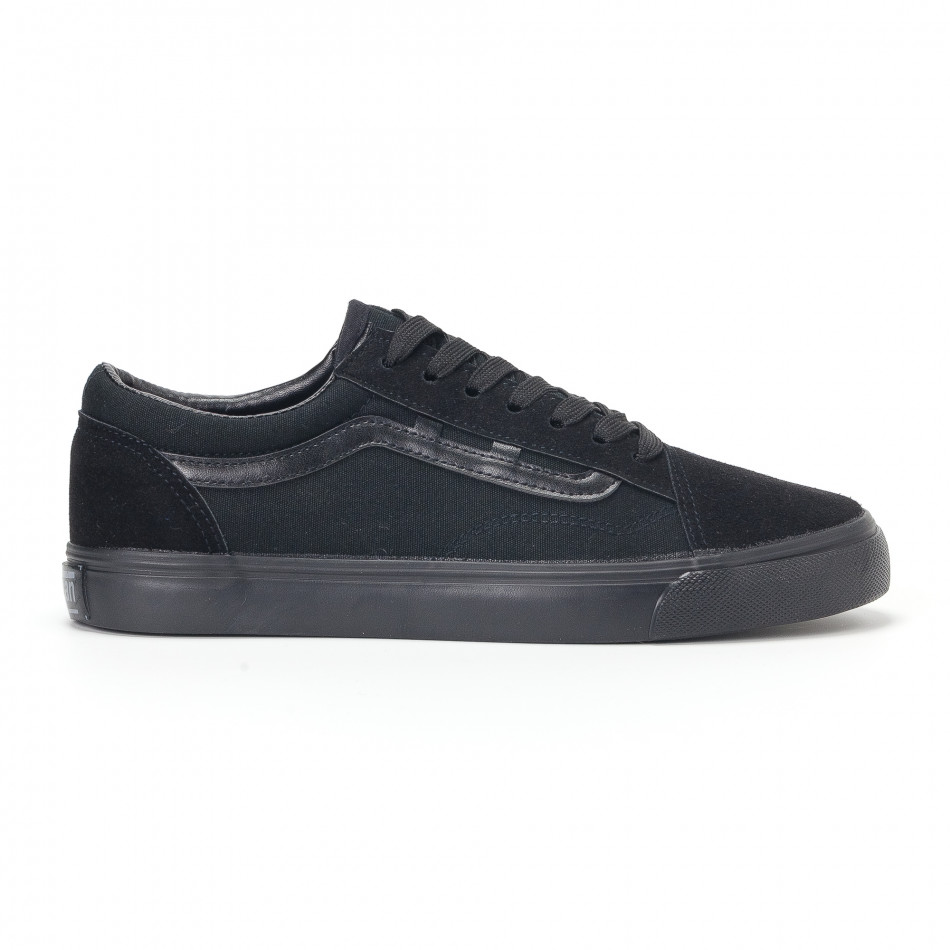Ανδρικά μαύρα υφασμάτινα sneakers Old Skool