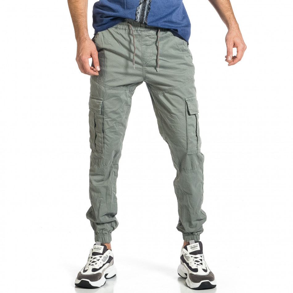 Ανδρικό πράσινο παντελόνι cargo jogger