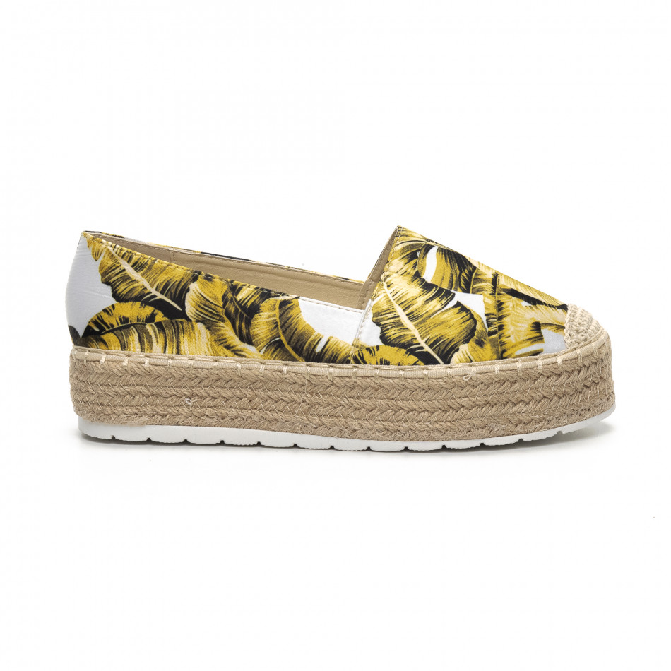 Γυναικείες κίτρινες eσπαντρίγιες Sweet Shoes