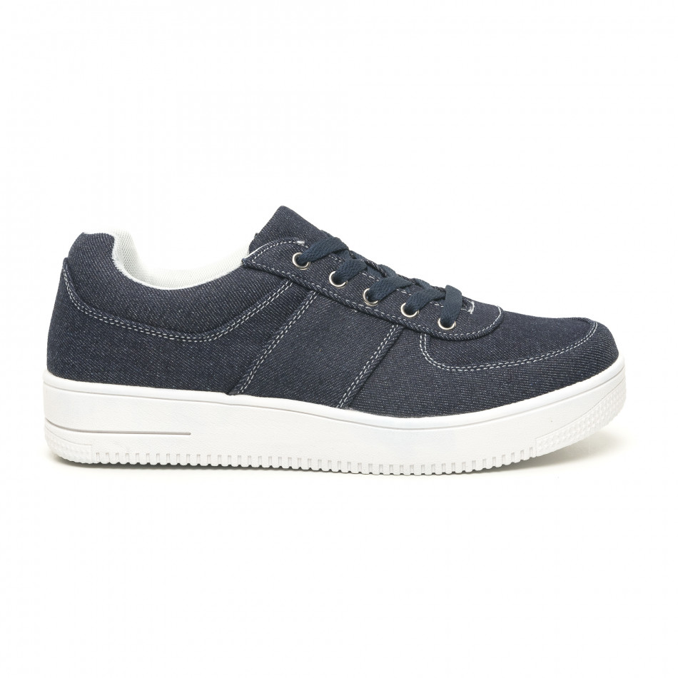 Ανδρικά ντένιμ sneakers ελαφρύ μοντέλο