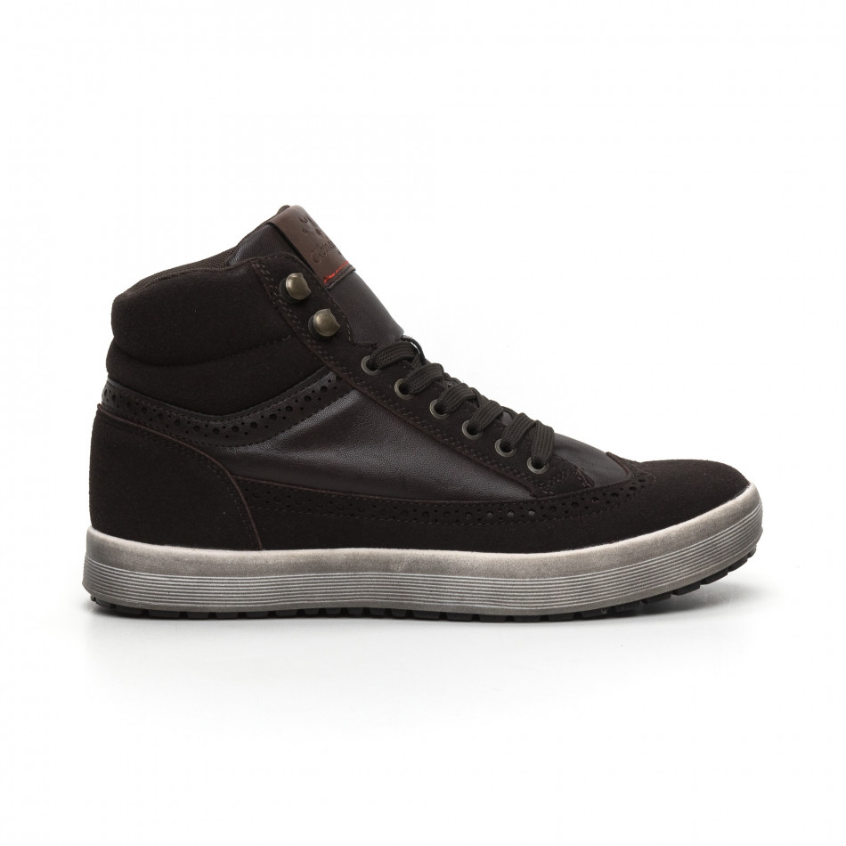 Ανδρικά καφέ sneakers Montefiori