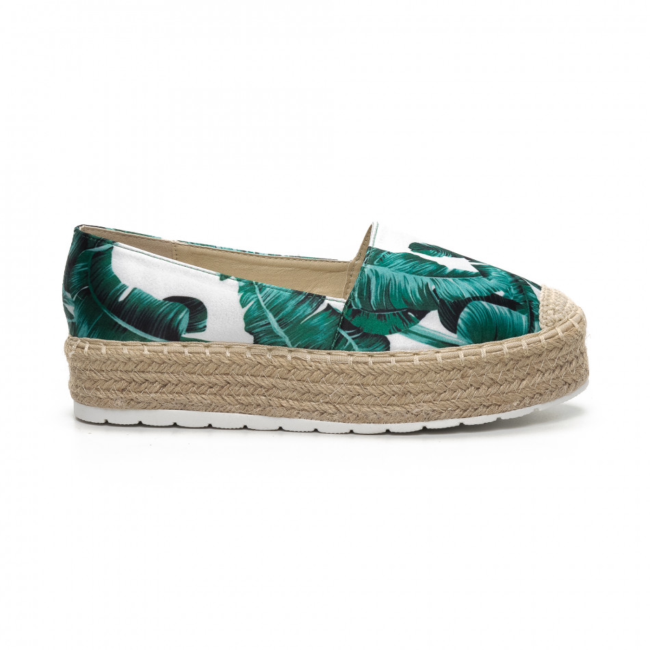 Γυναικείες πράσινες eσπαντρίγιες Sweet Shoes