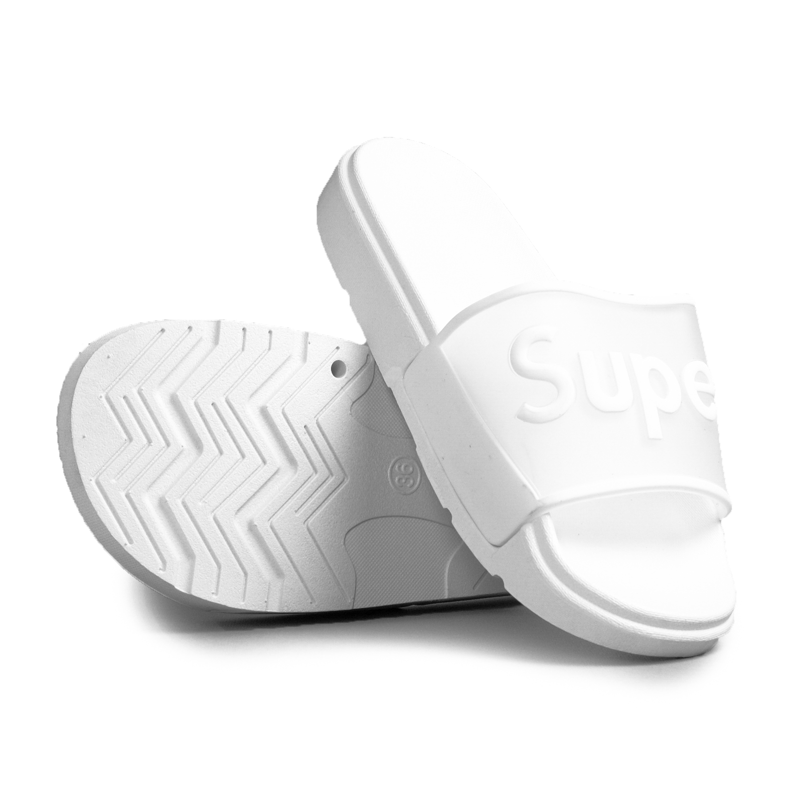 Γυναικείες λευκές παντόφλες Queen Vivi φωτογραφία