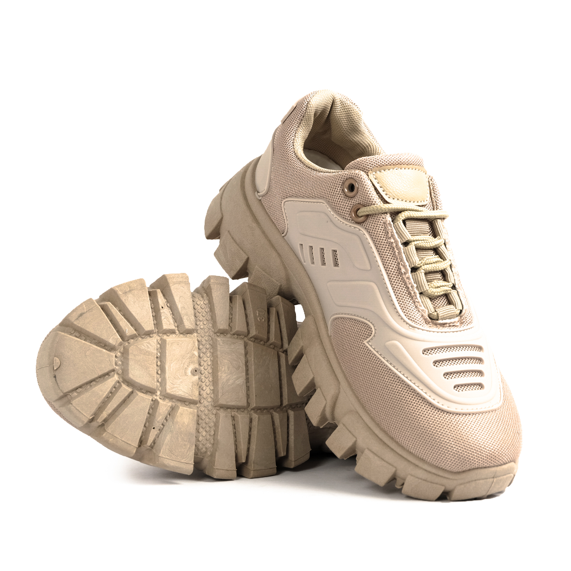 Γυναικεία sneakers μονόχρωμα σε χακι Fashion&Bella T13YD7615-8 φωτογραφία