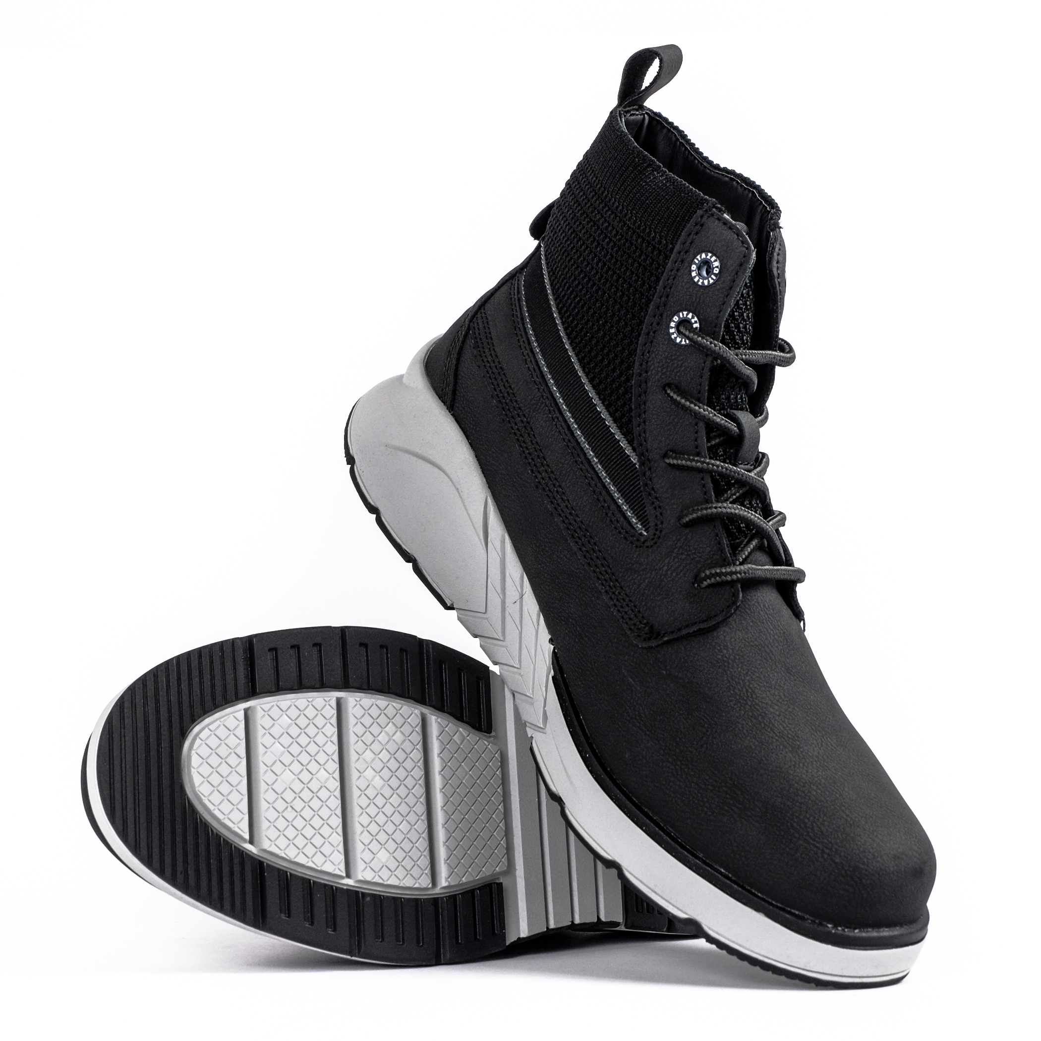 Ανδρικά μαύρα μποτάκια Itazero R322-A φωτογραφία