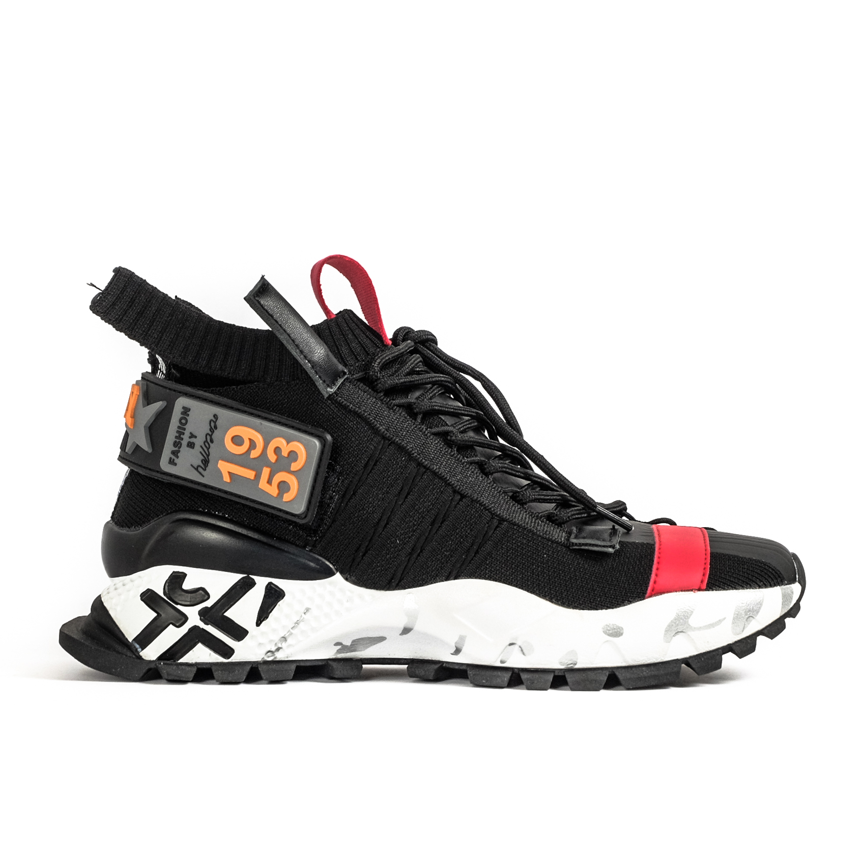 Destructured Chunky ανδρικά μαύρα sneakers