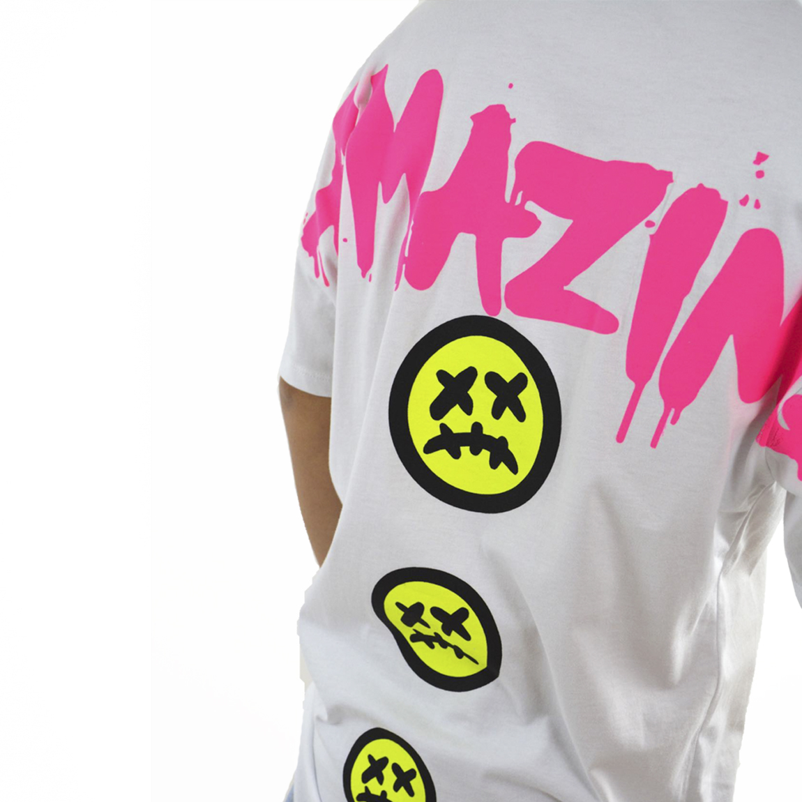 Ανδρική λευκή κοντομάνικη μπλούζα Duca Homme 176555 φωτογραφία