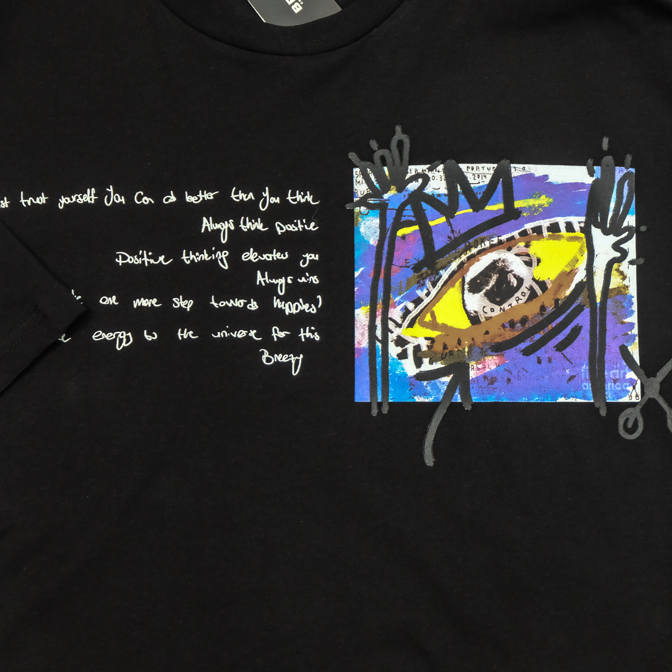 Breezy Ανδρική μαύρη κοντομάνικη μπλούζα 22201061 φωτογραφία