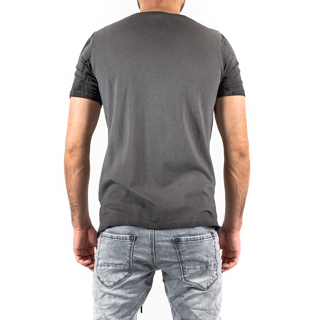 Ανδρική γκρι κοντομάνικη μπλούζα Lagos 21238 φωτογραφία