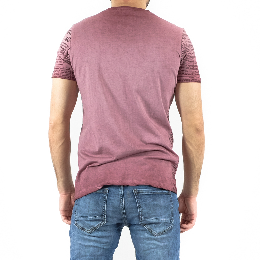 Lagos Ανδρική ροζ κοντομάνικη μπλούζα 21236 φωτογραφία