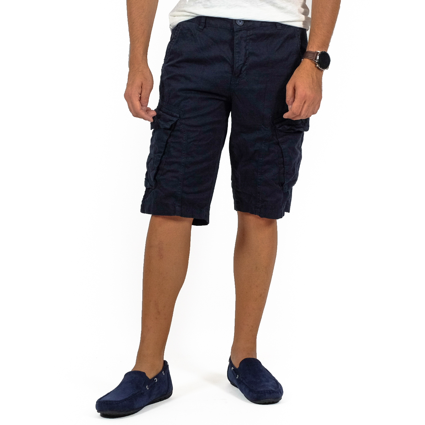 Ανδρικό σκούρο μπλε βερμούδα Cargo Blackzi 2091 φωτογραφία