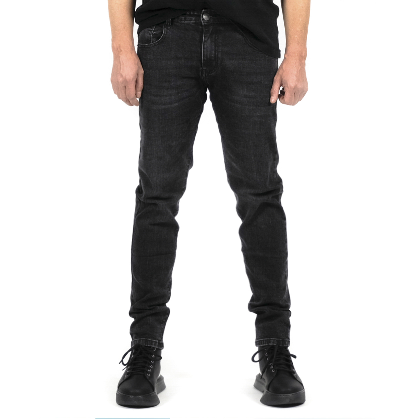 Ανδρικό μαύρο τζιν Andrea Falco AF758A φωτογραφία