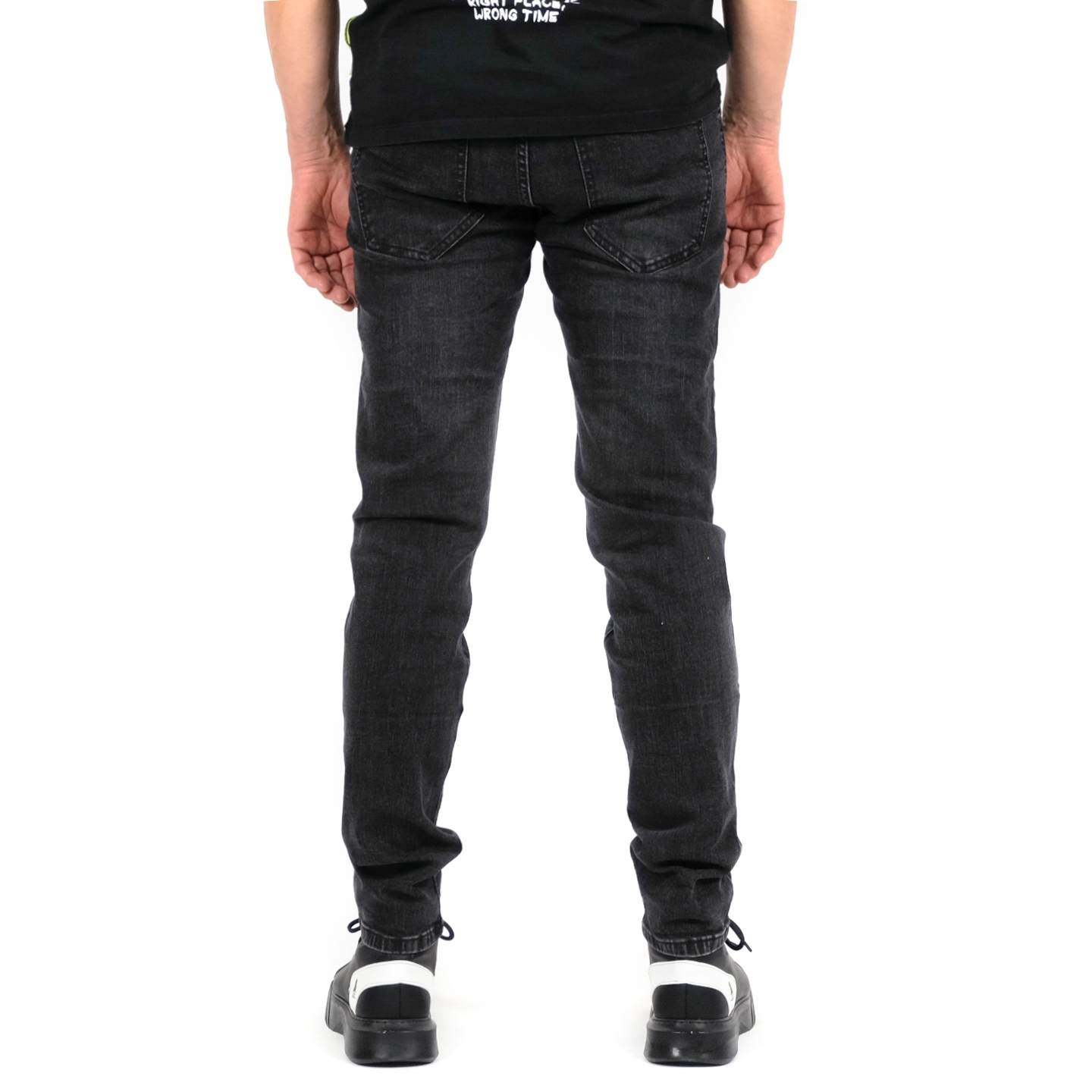 Ανδρικό μαύρο τζιν Andrea Falco AF758A φωτογραφία