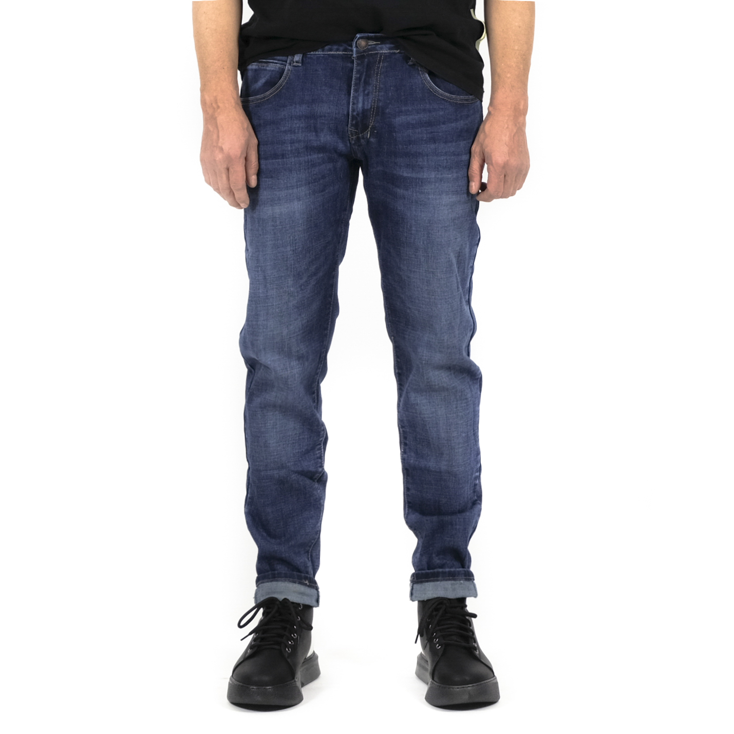 Ανδρικό μπλε τζιν Andrea Falco AF0806C φωτογραφία
