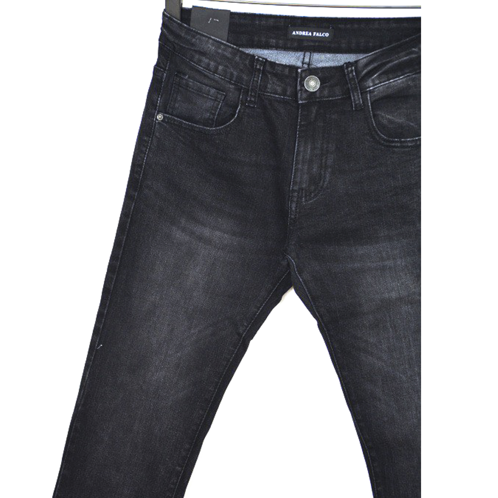 Ανδρικό μαύρο τζιν Andrea Falco AF758A φωτογραφία