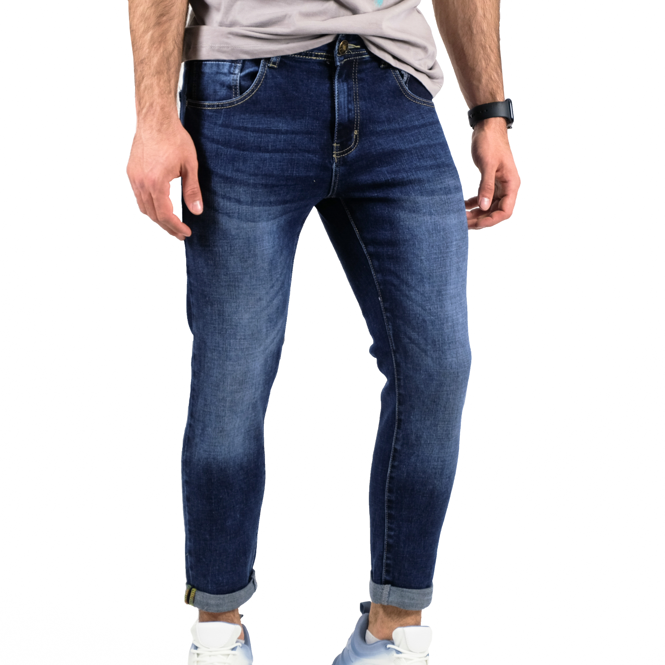 Ανδρικό μπλε τζιν Andrea Falco AF690B φωτογραφία