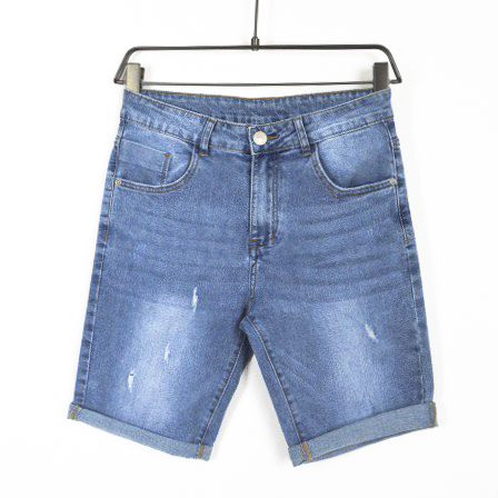 Ανδρικό γαλάζιο τζιν βερμούδα I Fashion IFW-M2487 φωτογραφία