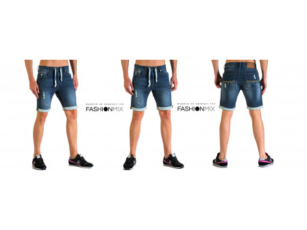 Мъжки къси дънки с удобството на спортни шорти от FASHIONMIX